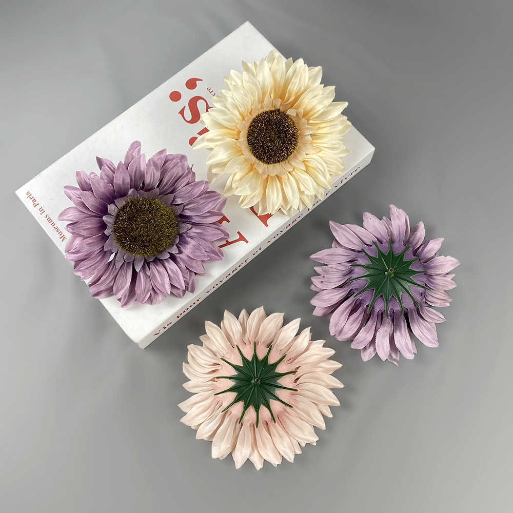 Simulación girasol ins viento decoración de la sala de estar props de fotografía boda al por mayor flores de sol hechas a mano diy regalos de flores falsas