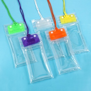 Mobile phone waterproof bag cute candy color mobile phone bag drifting swimming equipment touch screen mobile phone protective case luminous