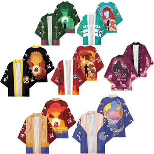 One Piece Summer Yaori Kimono New Riman окружающая серия 3D цифровая печать с коротким рукавом T -For