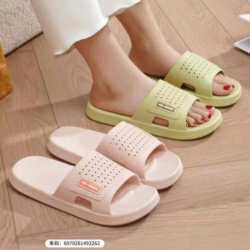 Тапочки женский 2025 новый летний дом корейская модная бесшумная износостойкая и нескользящая мягкая подошва баня красная удача тапочки