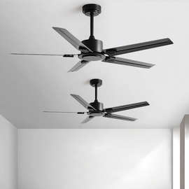 美式复古工业风吊扇餐厅客厅风扇大风力商用无灯吊顶家用带电风扇