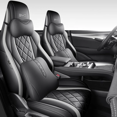 Modelə uyğun (Original) oturacaq örtükləri – car seat cover - black-gray-deluxe-edition-special-for-sea-lion-07ev-full-front-row-half-package-in-the-back-row