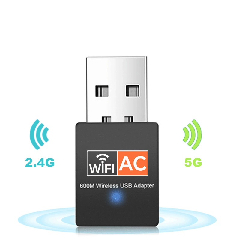 WiFi 6 USB адаптер AX900, Bluetooth 5.4, без драйвера, двойной диапазон 1300 Mbps, Plug-and-Play