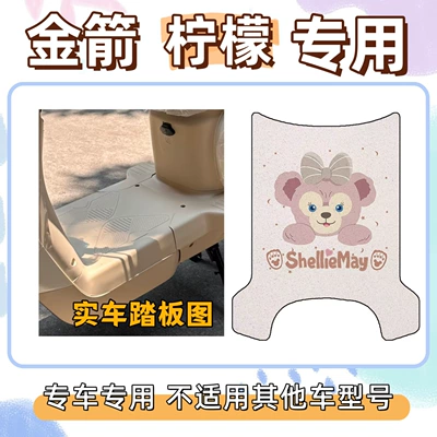 Electric vehicle foot mat Floor Mats, Decorative, Custom-Made for - shirley-rose-powder-golden-arrow-lemon-special-with-magic-tape