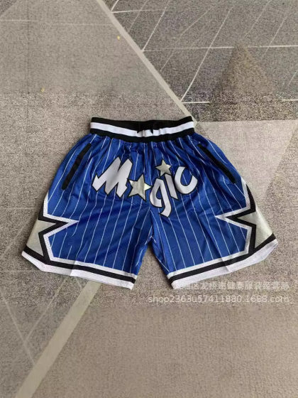 [Sold 3000] Foreign Trade Pants Wholesale Warriors Lakers 76ers Heat Raptors Magic Pocket 3D Printing