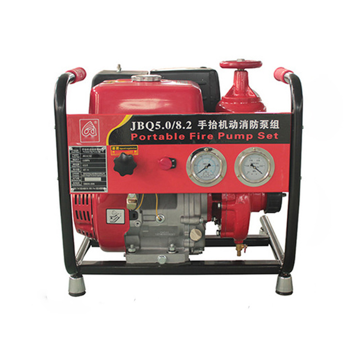 森林消防手抬JBQ5.0/8.2真空泵汽油消防泵8.6kw单杠四冲程抽水泵