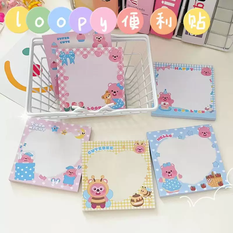 Loopy sticky note high-looking creative ins style sticky student account creative material paper portable note