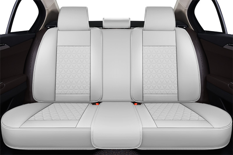Cross-Border E-Commerce Foreign Trade Full Leather Fixed Lumbar Support Car Seat Cushion for All Seasons, Five-Seater Car Cushion Wholesale