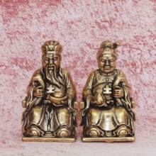 土地公土地婆黄铜工艺品摆件小件文创市集过年摆摊火爆小商品批发