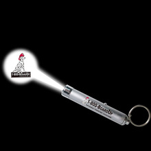投影钥匙扣激光LOGO投影电筒创意促销礼品钥匙扣 免费样品可提供