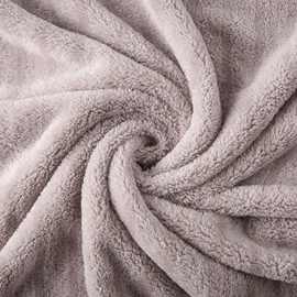 双面涤锦珊瑚绒 家居毛毯毛巾 现代素色珊瑚绒透气双面毛绒布料