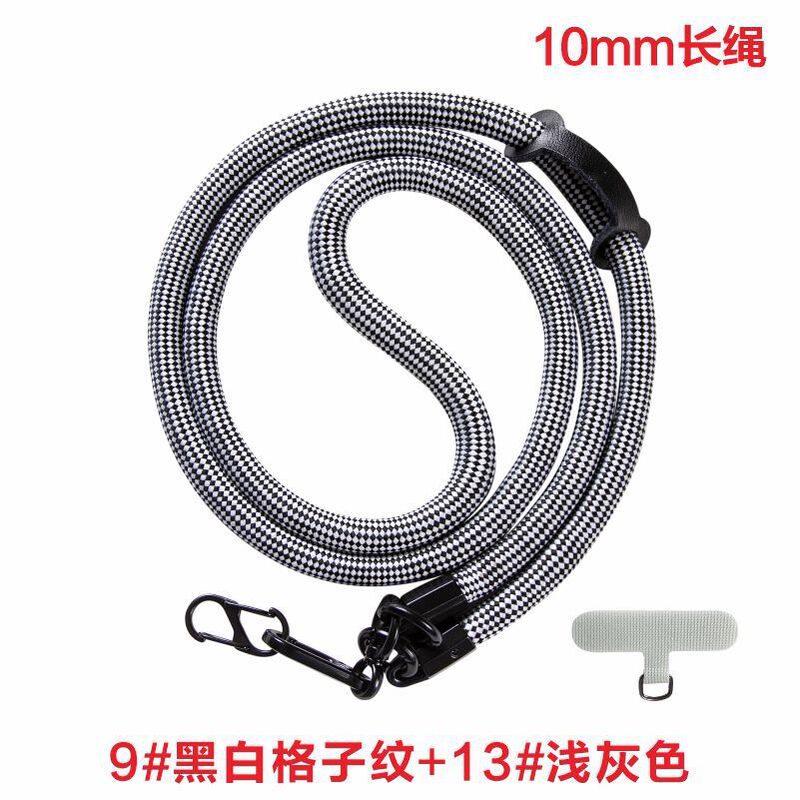 携帯電話のストラップの斜め掛けの10mmの首掛けの太い編みの携帯電話のストラップの多機能の斜め掛けのストラップのポリエステルの携帯電話のストラップ|undefined