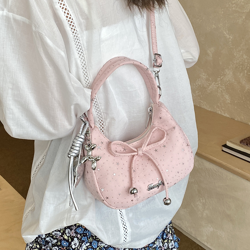 Sweet bow bolso de mujer 2026 nuevo nicho coreano bolso de textura diaria bolso de bolsas de bolsas de bolsas móviles