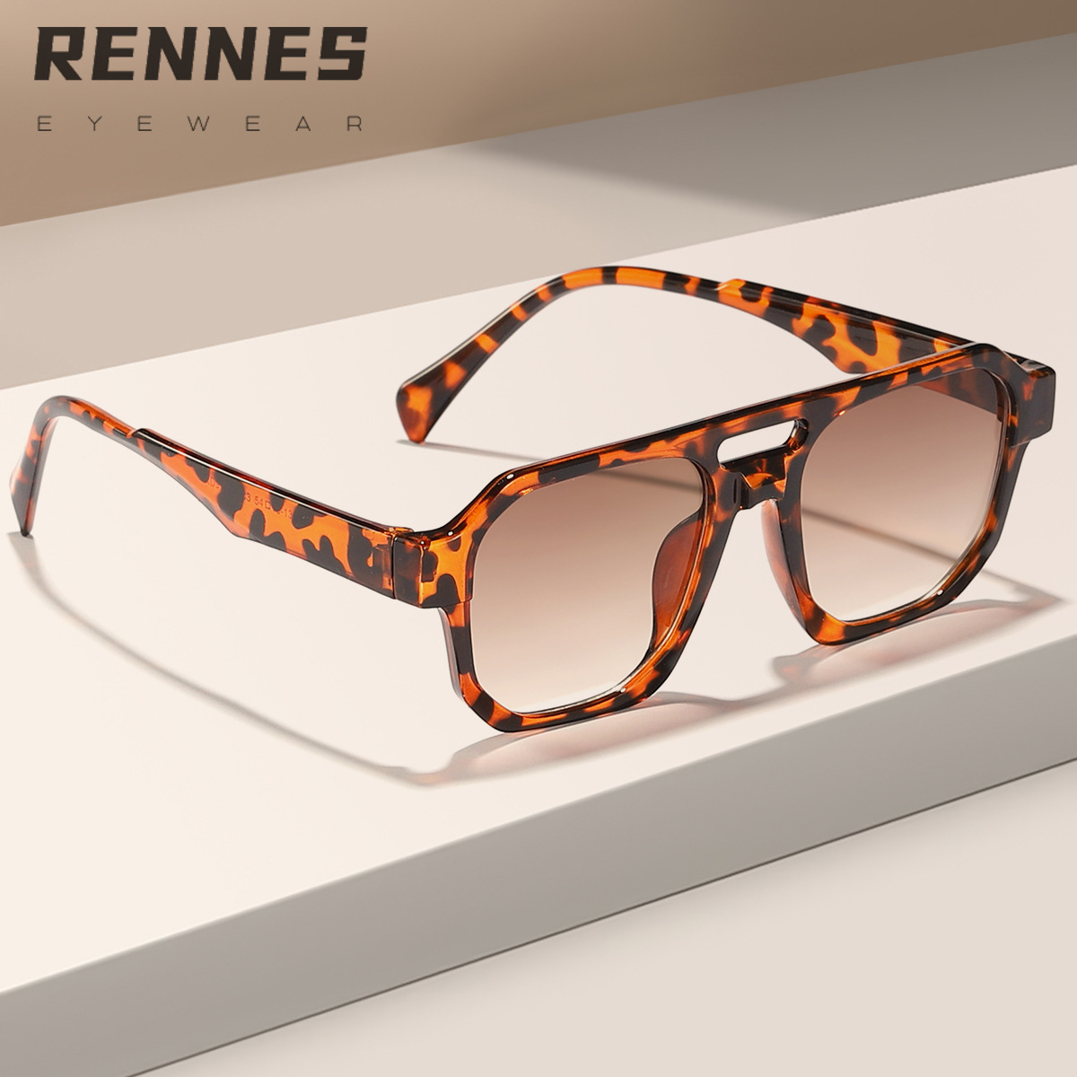 2024 nuevo doble haz caja personalizada punk tecnología futuro sentido gafas de sol al aire libre desgaste esencial sol sombra gafas de sol