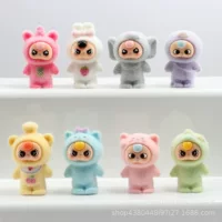 Милые маленькие украшения Labubu, детские игрушки, киоск, оптовая продажа, модные игрушки, куклы, слепой пакет, настольные украшения в слепой коробке