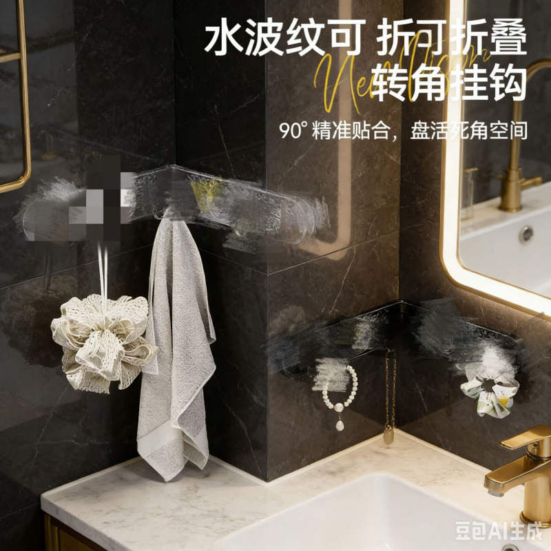Suction cup row hooks for bathroom and kitchen, suitable for multiple scenarios, hidden hook row Suction cup row hooks for bathroom and kitchen, suitable for multiple scenarios, hidden hook row