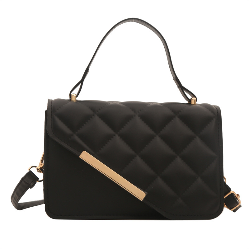 Linger retro bolso mujer 2024 nuevo bolso de hoja de aluminio inclinado bolso de mano pequeña bolsa de hombro coreana temperamento universal bolso de hombro