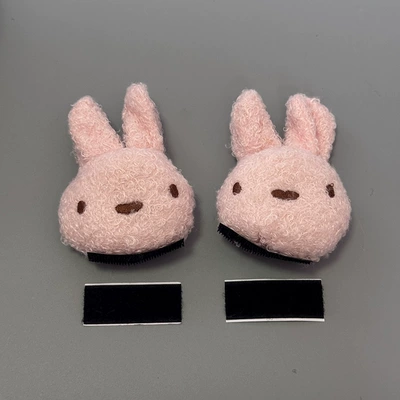 Electric Vehicle Helmet Decoration Motosiklet dəbilqələri - stupid-rabbit-2-pieces-pink