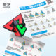 Qiyi duet pyramid Rubik's Cube educational creative second-order children's toy Magic Magic generation
