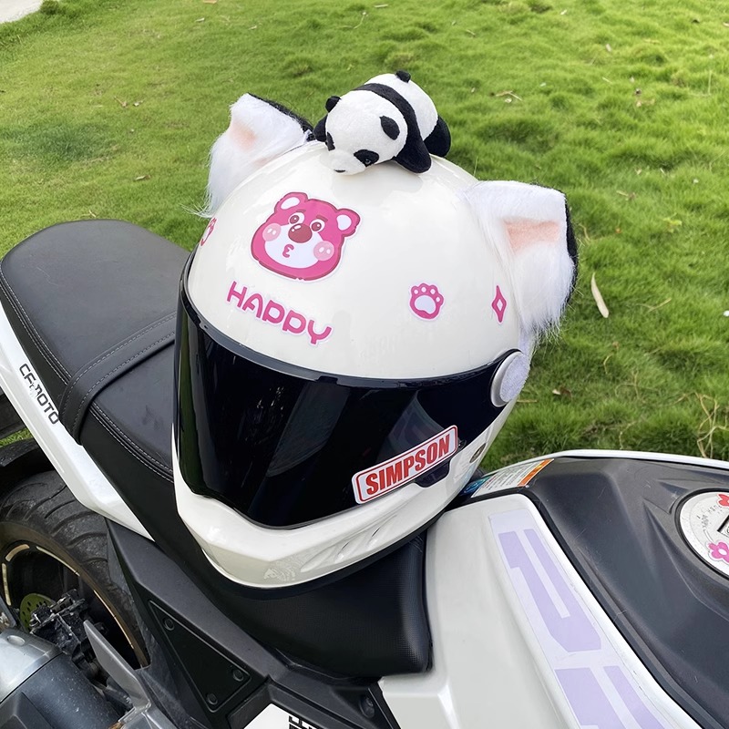 Cool Creative Helmet Decoration Handmade Animal Ears Accessories