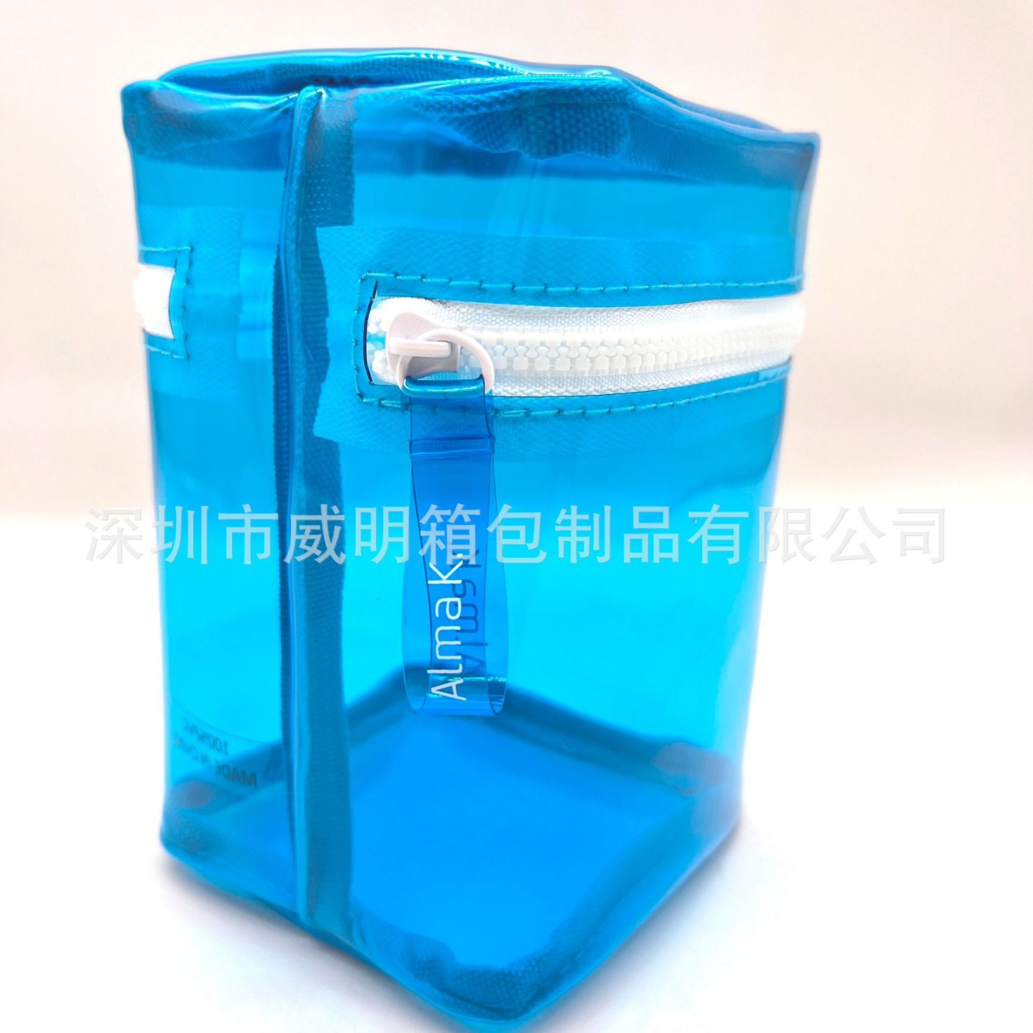 ����С���ữױ���ļ��๦��PVC��͸��PVC��ױ�� ��ӡLOGO