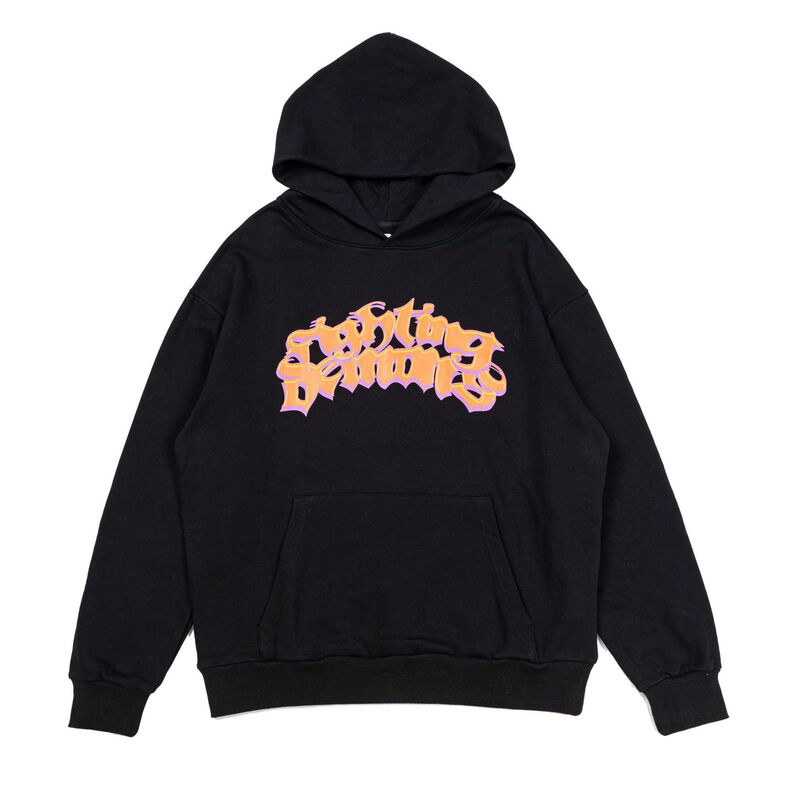 2025 Autumn and Winter New Style V@Lone Letter Logo Graffiti Hand-Painted Large V Letter Print Hooded Sweatshirt Wholesale