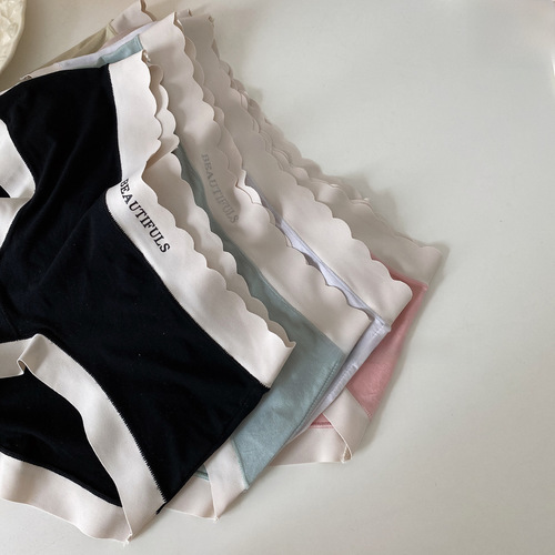 Comfortable to the point of out-of-body comfort Japanese style 60 count modal underwear women's mid-waist seamless high-elastic briefs