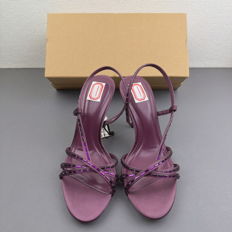 ZA2026 New Model Women's Foreign Trade Shoes with Rhinestone Embellishments, Sexy Open-Toe Stiletto Sandals with Cross Straps ZA2026 New Model Women's Foreign Trade Shoes with Rhinestone Embellishments, Sexy Open-Toe Stiletto Sandals with Cross Straps