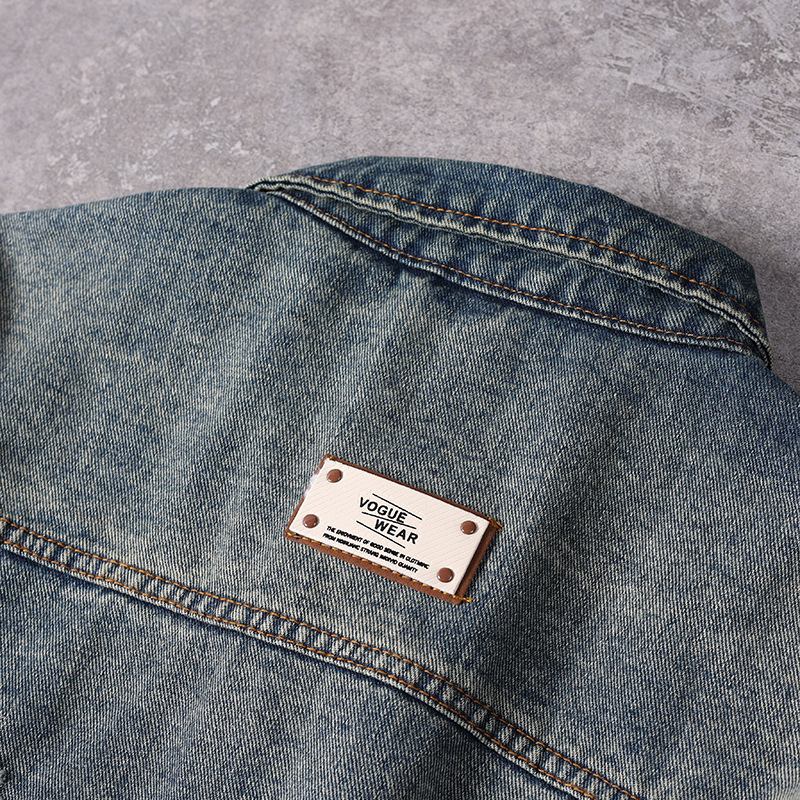 Giacca in denim ricamata di alta qualità da uomo 2024 nuova primavera lavaggio ampio marchio americano alla moda giacca da uomo_voghion.com