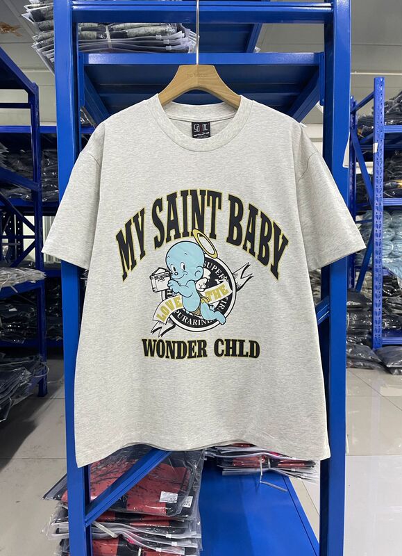 高品質 SAINT MICHAEL ICON ウォッシュ加工 オールド半袖 アメカジ レトロ プリント カップル Tシャツ 男女兼用|undefined