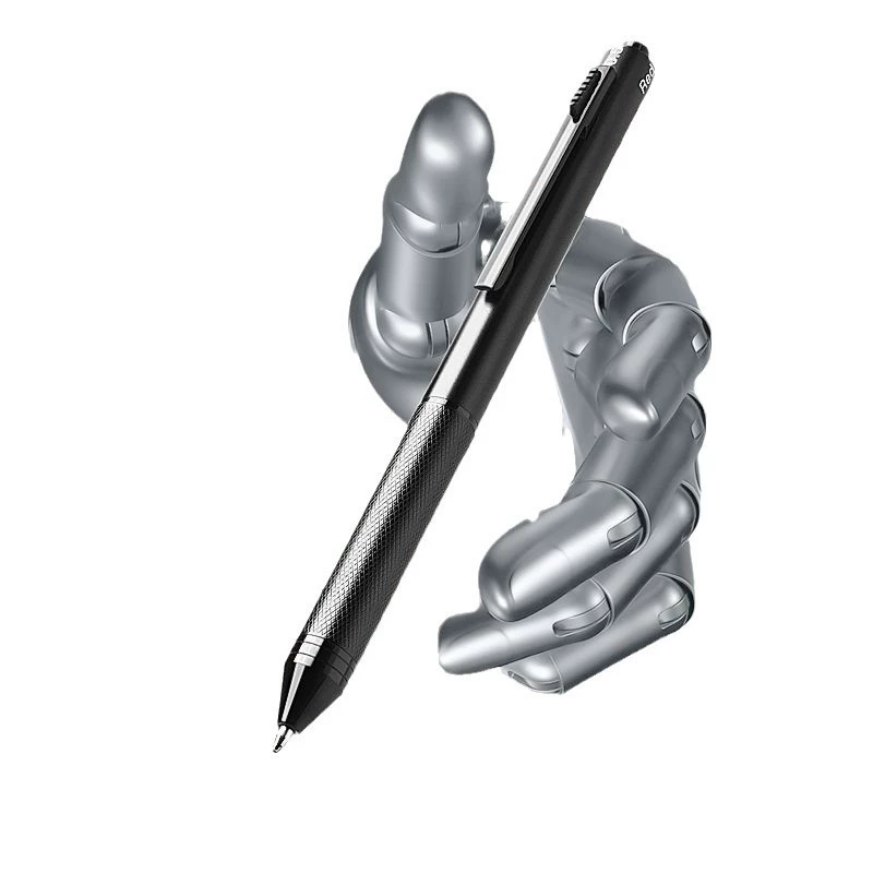 Multicoloured automatic ballpoint pen, gravitational induction pencil, universal rollerball pen for students