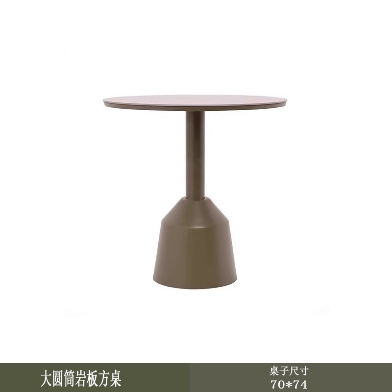 Mesa y silla al aire libre Combo Villa Jardín Nórdica Terraza Mesa Mesa de comedor Silla de comedor de cordón Diseñador de patio Mesa de balcón al aire libre