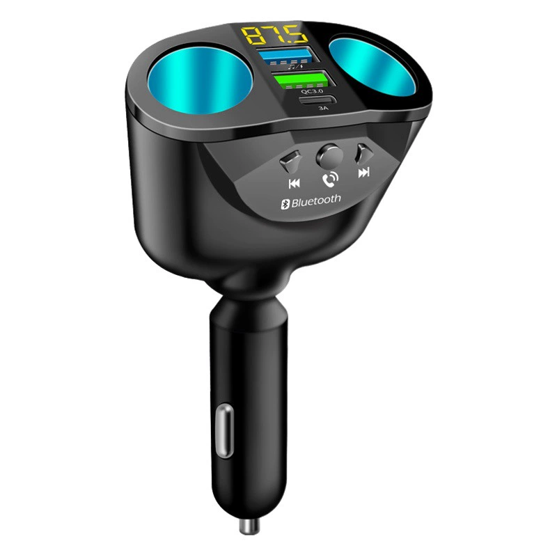 Новый Автомобильный MP3 Bluetooth-плеер FM-передатчик One Drag Two прикуриватель многофункциональное автомобильное зарядное устройство