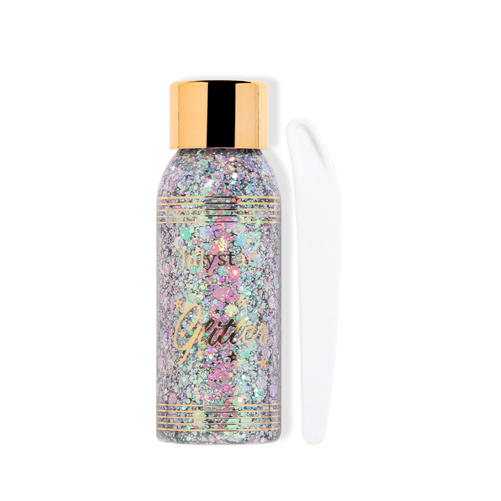 Buntes Chamäleon-Gel, Pailletten, Meerjungfrauen-Schuppen, Gesicht, Körper, Lippen, Polarisations-Lidschatten, Make-up_voghion.com