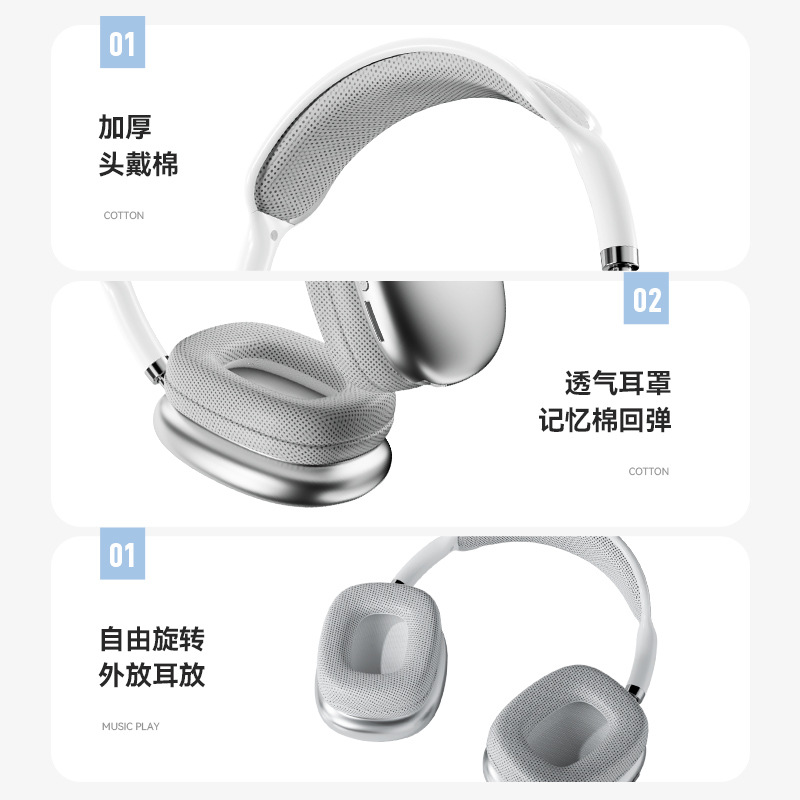 Estrictamente elegido auriculares P9pro de larga duración auriculares estéreo de dos canales inalámbricos Bluetooth para Apple