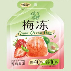 Liu Liu Mei Natural Plum Jelly 120g Konjac Jelly 0 Fat 0 Preservatives Craving-inducing Snack Leisure Konjac Jelly