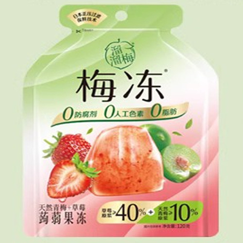 Liu Liu Mei Natural Plum Jelly 120g Konjac Jelly 0 Fat 0 Preservatives Craving-inducing Snack Leisure Konjac Jelly