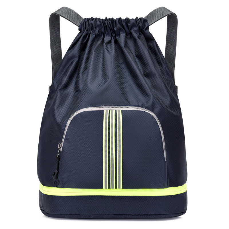 Cordón mochila al aire libre impermeable ligero plegable mochila hombres y mujeres deportes fitness bolsa yoga bolsa