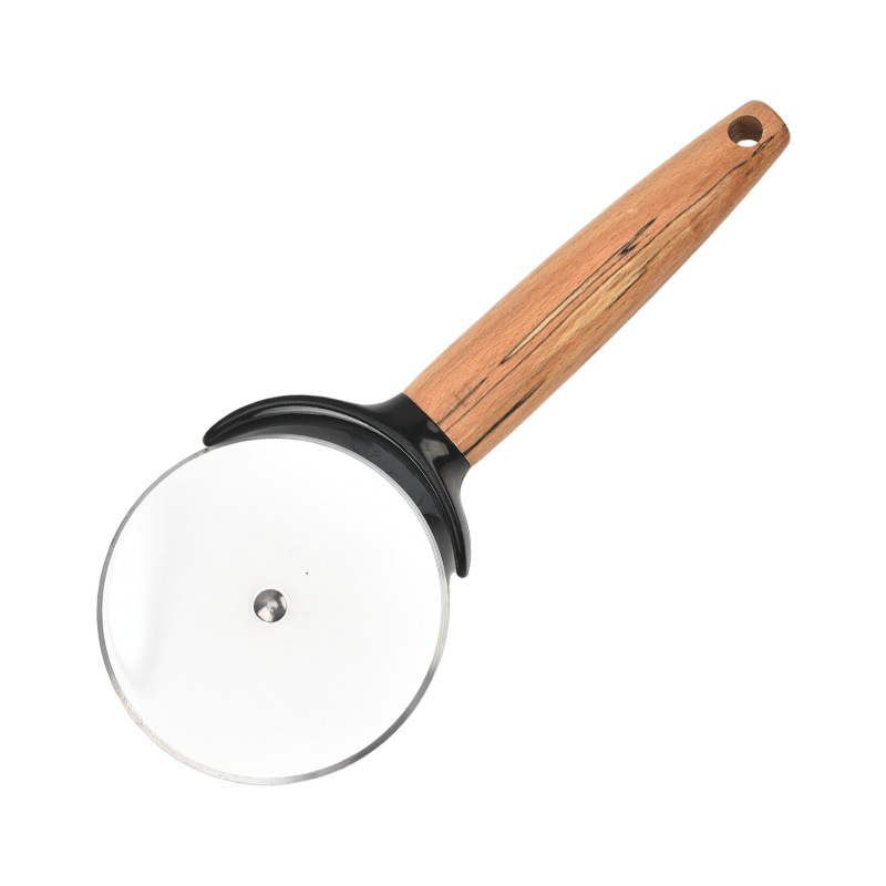 Mango de madera queso pala pizza cuchillo rodillo raspador cuchara de helado cuchillo de peeling sacos de cocina gadget set