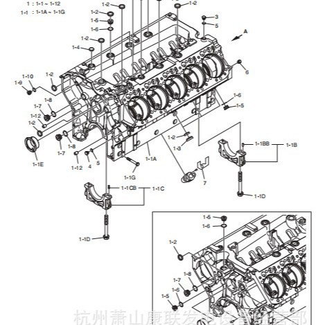 150102-00769A气缸体气缸GV180OTI斗山
