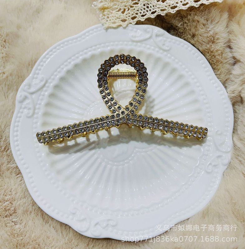 韓国式の新型ファッションの合金メッキの後頭部のクリップの気質のファッションの大きいサイズの女性のサメのクリップのクリップ|undefined