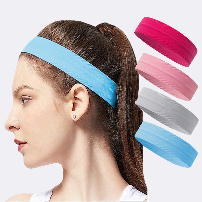 42g Weight Sports Solid Color Cotton Hair Band 1 Piece