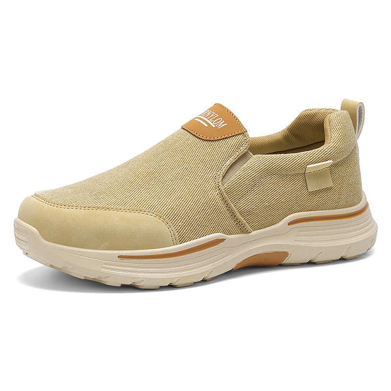 Hombres 2026 zapatos de lona de verano, zapatos de tela transpirables y resistentes al desgaste, suela gruesa y cómoda, moda, zapatos casuales para hombres.