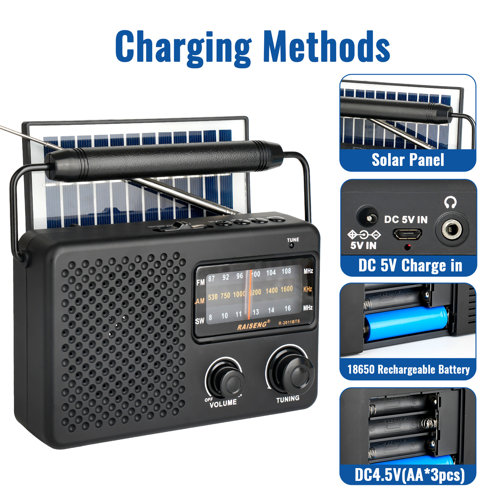 Fuente de suministro Música multibanda R-2011BTS Audio al por mayor Tarjeta Bluetooth Radio
