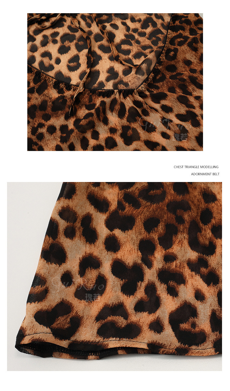 Sex underwear, sexy pajamas, leopard print, passion backless suit, free suspenders, perspective nightgown, temptation, pure desire | Dabongkeer Custom Jewelry