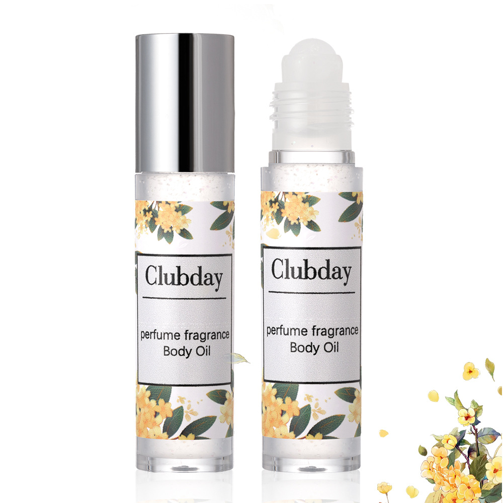 Clubday Body Fragrance Long-lasting Floral Roll-on Perfume Oil Natural Sparkling 3-bottle Wholesale Export Perfume Oil undefined