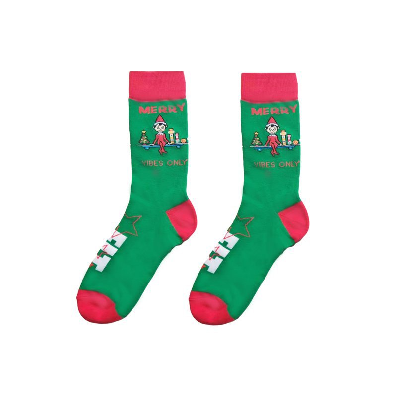 70g Weight Socks Classification Socks Lingerie Type Cotton Fabric Type A Pair Quantity Holiday, Festival Occasion Non-Slip Function Christmas Festival Santa Claus, Dog Pattern All Seasons Season Men's Gender Cartoon Style Style Christmas Cartoon Style Men's Santa Claus Dog Cotton Crew Socks A Pair 7