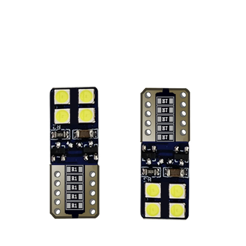 Новый декодированный бесполюсный автомобиль 168 w5w широкий индикатор светодиодная лампа для чтения T10 3030 8SMD номерной светильник