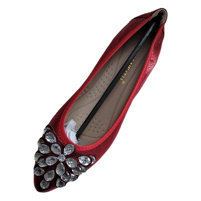 Одиночные туфли женские на плоской подошве 2021, новые рабочие четырехсезонные туфли с мелким ртом и острым носком, универсальные туфли с фасолью, профессиональная женская обувь на мягкой подошве