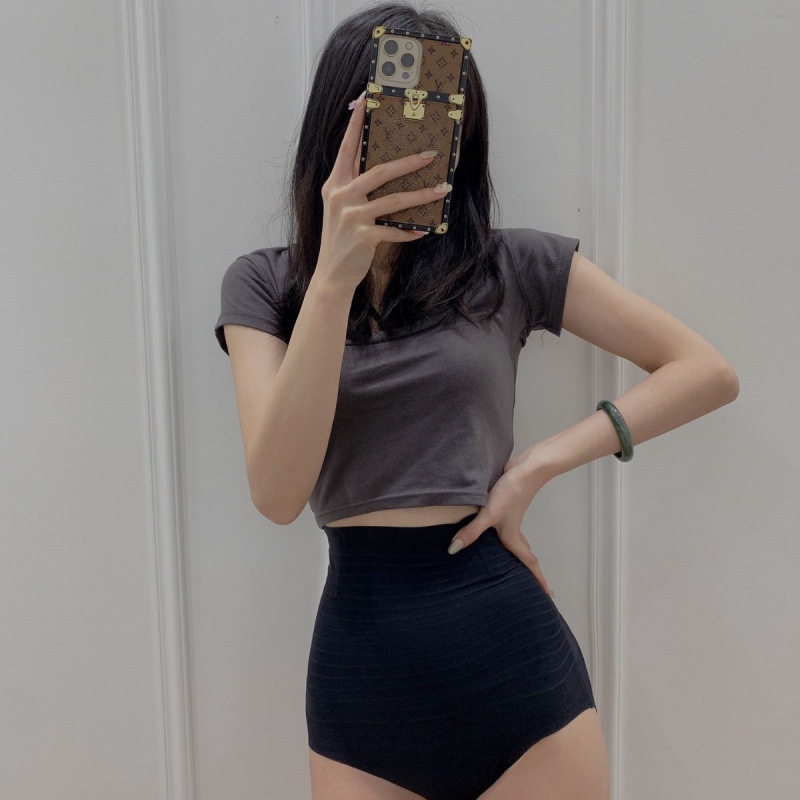 Jelly Pants Ultra-Thin Ice Sensation Cooling Seamless High-Waist Abdominal Compression Pants Postpartum Tummy Control Glute Shaping Body Shaping Ice Silk Underwear